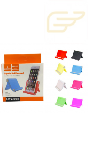 SUPORTE PARA SMARTPHONES DE MESA MULTIFUNCIONAL LEHMOX LEY-223