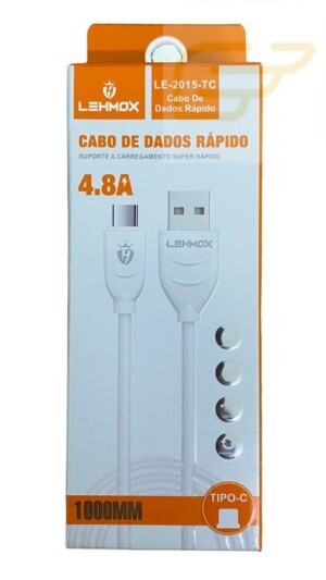 CABO TIPO C RAPIDO 4.8A LEHMOX LE-2015-TC