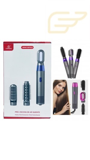 ESCOVA E SECADORA PROFISSIONAL 3 EM 1 110V KAPBOM DJ-018