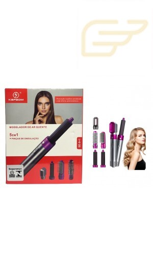 ESCOVA SECADORA E MODELADORA 5 EM 1 1000W 110V KAPBOM DJ-055