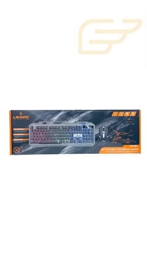KIT MOUSE E TECLADO USB GAMER COM LED RGB LEHMOX LEY-2077