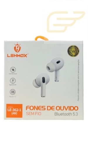 FONE DE OUVIDO BLUETOOTH 5.3 LEHMOX LE-362-1 (AN)