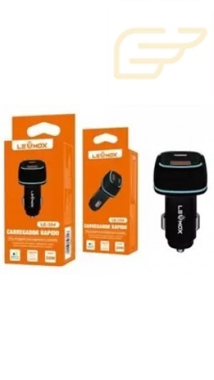 CARREGADOR VEICULAR RAPIDO LEHMOX LE-354