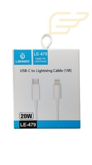 CABO USB C LIGHTNING 20W LEHMOX LE-479