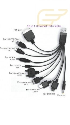 CABO USB UNIVERSAL 10 EM 1 DA LELONG LE-113