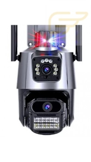 CAMERA DUPLA WIFI 6MP FULL HD COM ALARME INTEGRADO DETECÇÃO HUMANA E RECONHECIMENTO FACIAL