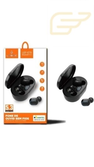 FONE DE OUVIDO 5.3 BLUETOOTH LEHMOX LEF-E75