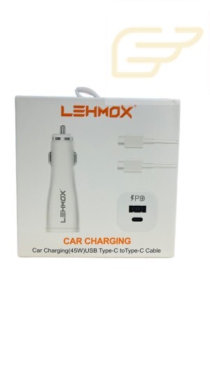 CARREGADOR AUTOMOTIVO 45W TURBO USB + USB-C LE-355