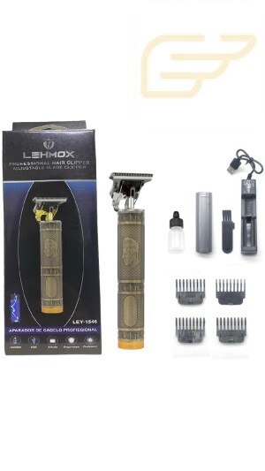 MAQUINA DE CORTAR CABELO PROFISSIONAL COM CARREGADOR LEHMOX LEY-1546