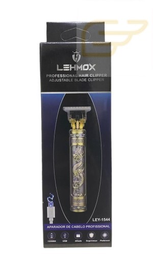 MAQUINA ELETRICA RECARREGAVEL DE CORTAR CABELO QUATRO 04 PENTES LEHMOX LEY-1544