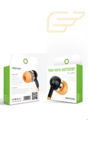 FONE DE OUVIDO P2 INTRA-AURICULAR VERDE EJ-V01