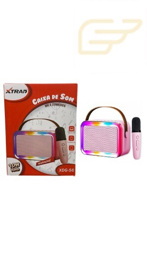 CAIXA DE SOM MULTIMIDIA BLUETOOTH KARAOKE XTRAD XDG-56