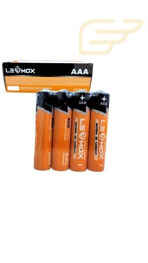 PILHA COM 4 UNIDADES AAA 3A 1.5V LEHMOX LE-7AAA
