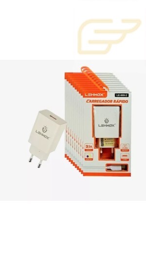 CARREGADOR RAPIDO USB MICRO 3.1A LEHMOX LE-509-2