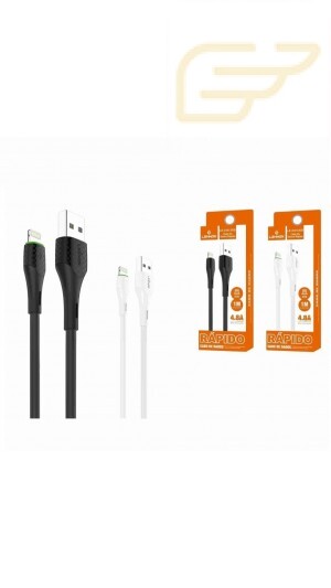 CABO DE DADOS LIGHTNING 1 METRO 4.8A LEHMOX