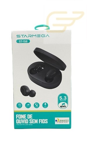 FONE DE OUVIDO SEM FIO 5.3 STARMEGA ST-158