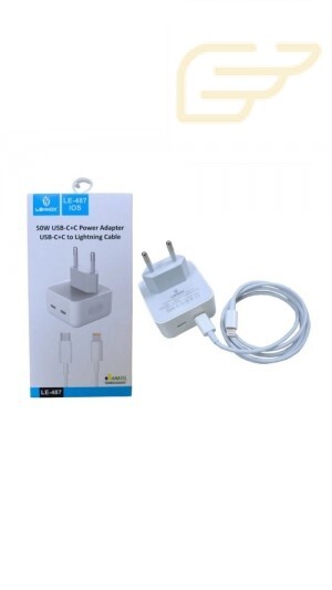 CARREGADOR TURBO USB TIPO C/LIGHTNING COM 2 ENTRADAS LEHMOX LE-487
