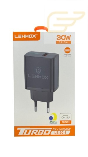 FONTE USB TURBO 30W LEHMOX LE-90-1