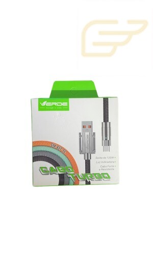 CABO TURBO USB TIPO C VERDE SJX-617-TC