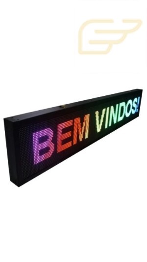 PAINEL DE LED LETREIRO 70CM X 20CM RGB STARMEGA ST-347