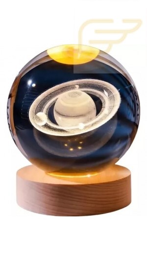 LUMINARIA DECORATIVA 3D BOLA DE CRISTAL KAPBOM KA-1382