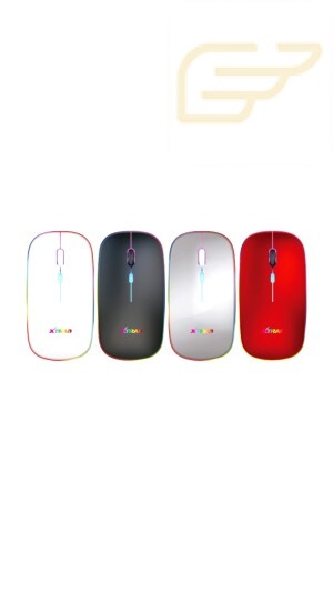 MOUSE SEM FIO RECARREGAVEL ERGONOMICO RGB XTRAD XD-611