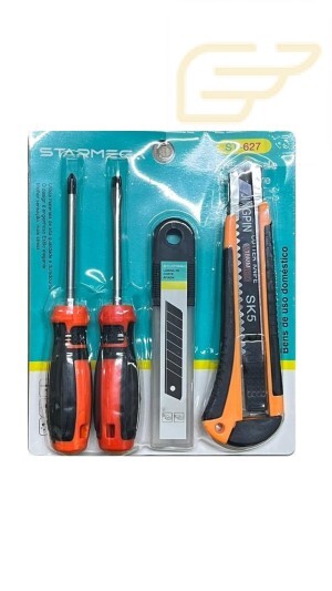 CONJUNTO DE FERRAMENTAS 4 PEÇAS STARMEGA ST-627