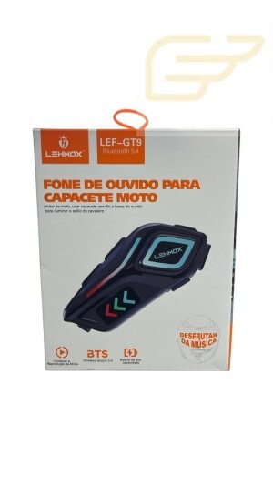 FONE DE OUVIDO BLUETOOTH PARA CAPACETE MOTO LEHMOX LEF-GT9