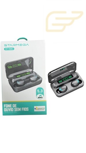 FONE DE OUVIDO SEM FIO 5.3 STARMEGA ST-158C