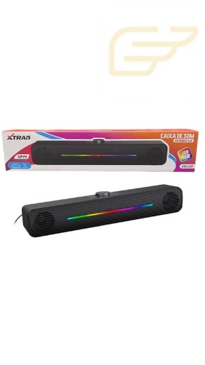 CAIXA DE SOM ESTEREO 2.0 LED RGB XTRAD XDG-229