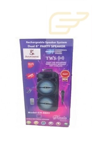 CAIXA DE SOM BLUETOOTH COM MICROFONE AVCROWNS CH-8803