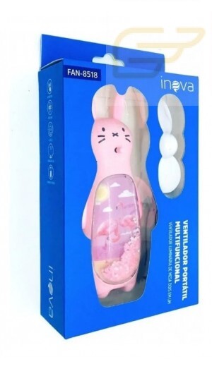 VENTILADOR PORTATIL MULTIFUNCIONAL E LUMINARIA INOVA FAN-8518