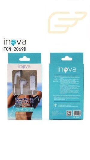 FONE DE OUVIDO COM FIO INOVA FON-2069D